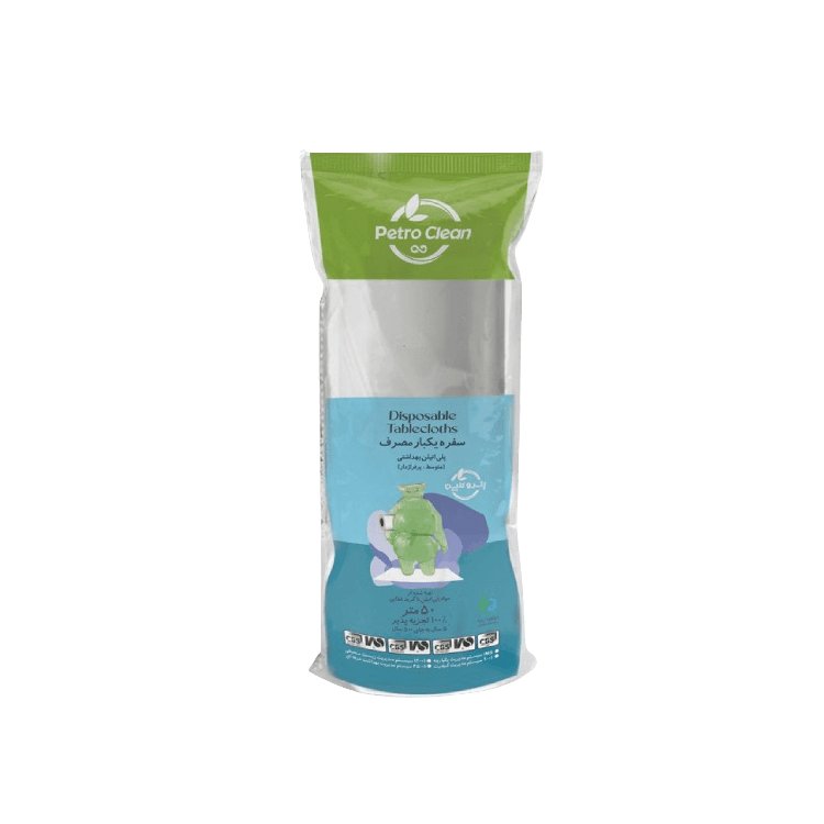 Biodegradable Plain Disposable Tablecloth, 50 m
