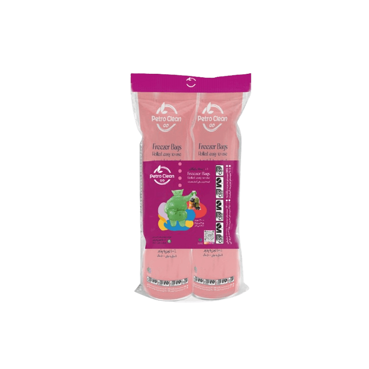 1+1 Pack of Biodegradable Easy-use Rolled Freezer Bags, 200 pieces